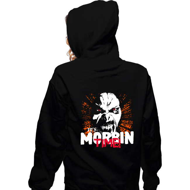 Daily_Deal_Shirts Zippered Hoodies, Unisex / Small / Black It's Morbin' Time!