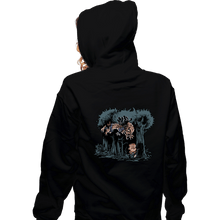 Load image into Gallery viewer, Daily_Deal_Shirts Zippered Hoodies, Unisex / Small / Black Arnie And Predator
