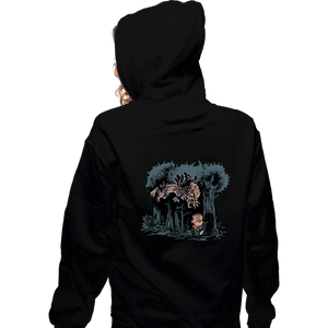 Daily_Deal_Shirts Zippered Hoodies, Unisex / Small / Black Arnie And Predator