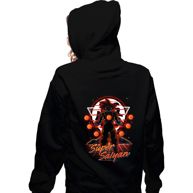 Shirts Zippered Hoodies, Unisex / Small / Black Retro Super Saiyan