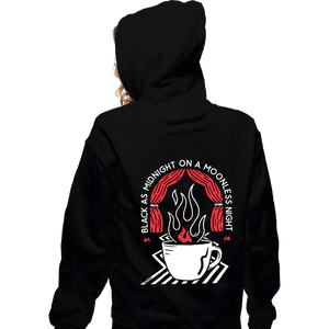 Secret_Shirts Zippered Hoodies, Unisex / Small / Black Moonless Night