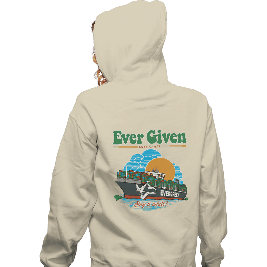 Shirts Zippered Hoodies, Unisex / Small / White Ever Given