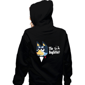 Daily_Deal_Shirts Zippered Hoodies, Unisex / Small / Black The Dogfather