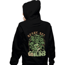 Load image into Gallery viewer, Daily_Deal_Shirts Zippered Hoodies, Unisex / Small / Black Ready Set Goblins

