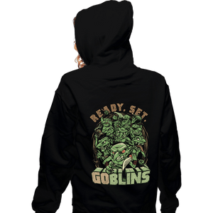 Daily_Deal_Shirts Zippered Hoodies, Unisex / Small / Black Ready Set Goblins