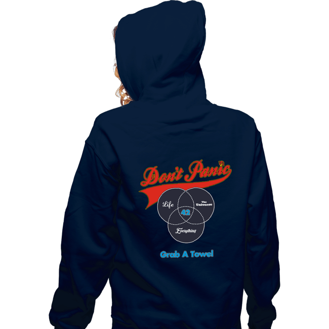 Shirts Zippered Hoodies, Unisex / Small / Navy Grab A Towel
