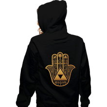 Load image into Gallery viewer, Shirts Zippered Hoodies, Unisex / Small / Black Legendary Hand
