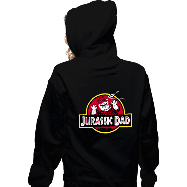 Daily_Deal_Shirts Zippered Hoodies, Unisex / Small / Black Jurassic Dad!
