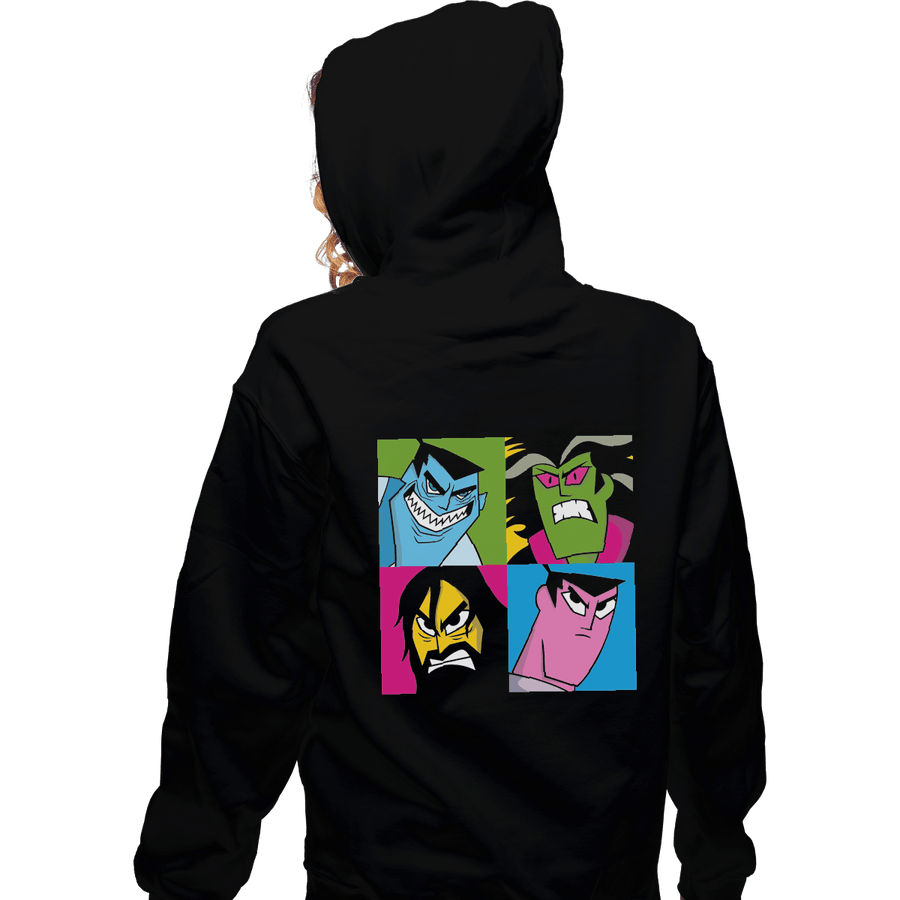 Shirts Zippered Hoodies, Unisex / Small / Black Pop Samurai
