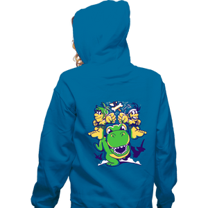 Daily_Deal_Shirts Zippered Hoodies, Unisex / Small / Royal Blue Caveman Duo