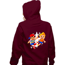 Load image into Gallery viewer, Secret_Shirts Zippered Hoodies, Unisex / Small / Maroon Lucas &amp; Ness
