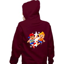 Load image into Gallery viewer, Secret_Shirts Zippered Hoodies, Unisex / Small / Maroon Lucas &amp; Ness
