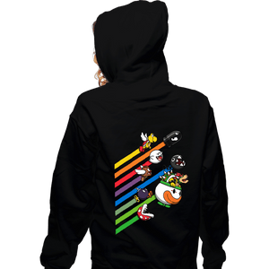Daily_Deal_Shirts Zippered Hoodies, Unisex / Small / Black Pixel Pests