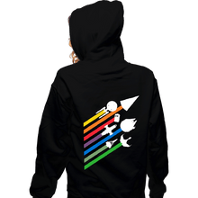 Load image into Gallery viewer, Shirts Zippered Hoodies, Unisex / Small / Black Scifi Streaks
