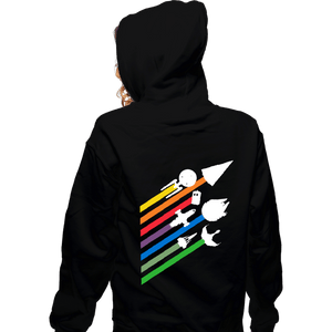 Shirts Zippered Hoodies, Unisex / Small / Black Scifi Streaks