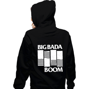 Daily_Deal_Shirts Zippered Hoodies, Unisex / Small / Black Big Bada Boom