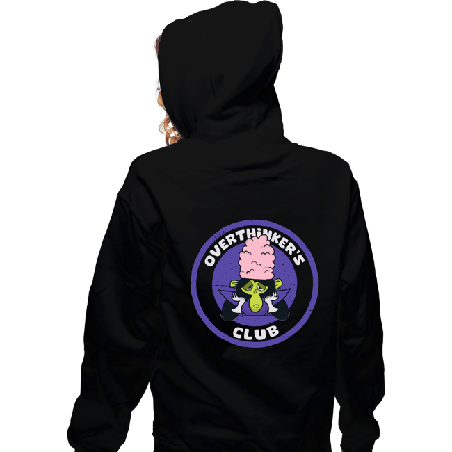 Secret_Shirts Zippered Hoodies, Unisex / Small / Black Over Thinker's Thinking Club