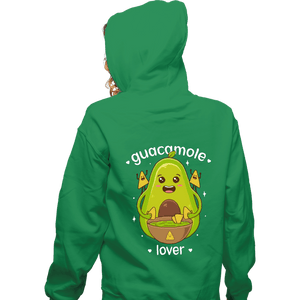 Shirts Zippered Hoodies, Unisex / Small / Irish Green Guacamole Lover