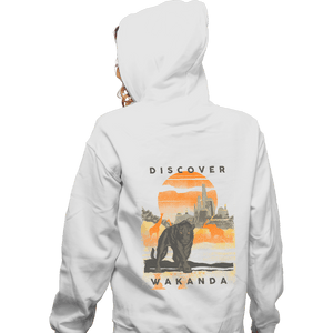 Shirts Zippered Hoodies, Unisex / Small / White Visit Wakanda