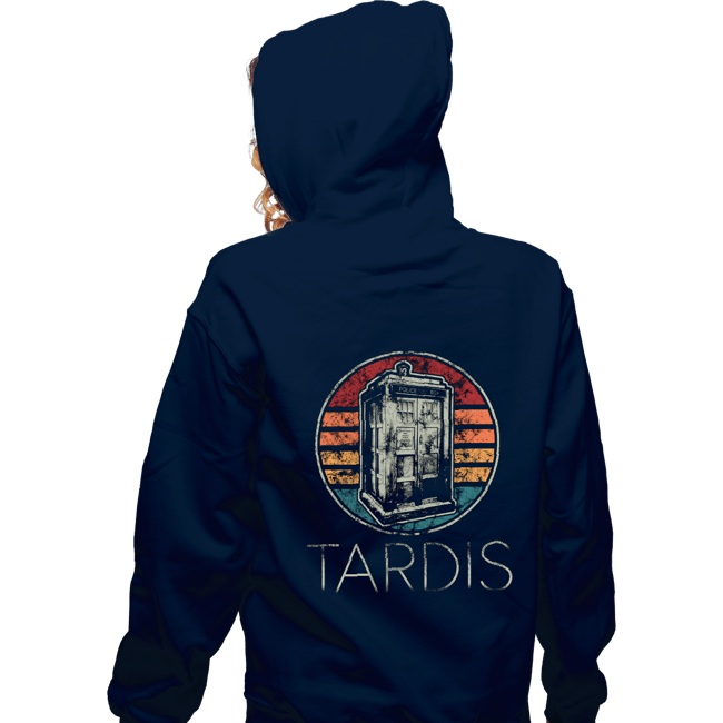 Shirts Zippered Hoodies, Unisex / Small / Navy Vintage Tardis