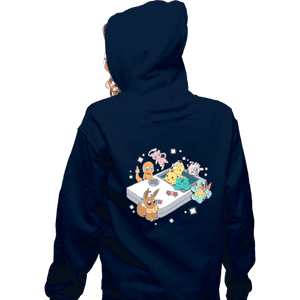 Shirts Zippered Hoodies, Unisex / Small / Navy Pokeboy