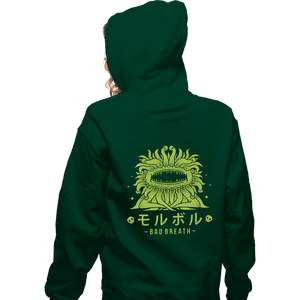 Shirts Zippered Hoodies, Unisex / Small / Irish Green Bad Breath