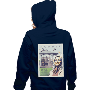 Shirts Zippered Hoodies, Unisex / Small / Navy Explore Pawnee