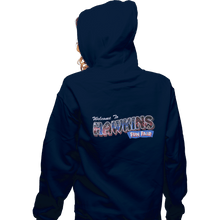 Load image into Gallery viewer, Shirts Zippered Hoodies, Unisex / Small / Navy Hawkins Fun Fair
