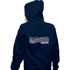 Shirts Zippered Hoodies, Unisex / Small / Navy Hawkins Fun Fair