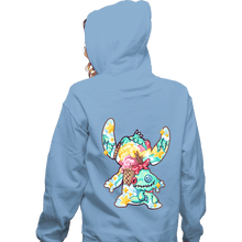 Load image into Gallery viewer, Shirts Zippered Hoodies, Unisex / Small / Royal Blue Magical Silhouettes - Stitch
