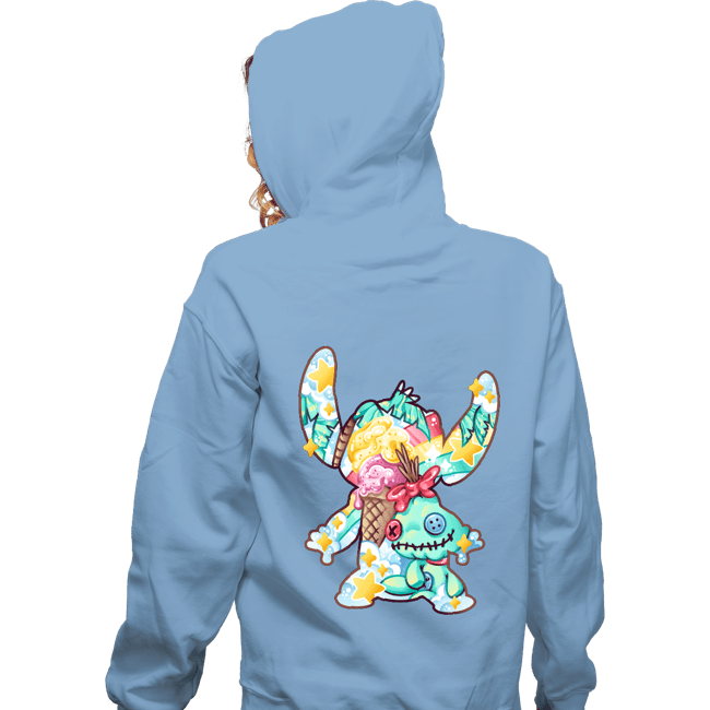 Shirts Zippered Hoodies, Unisex / Small / Royal Blue Magical Silhouettes - Stitch