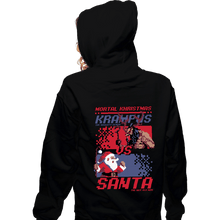 Load image into Gallery viewer, Daily_Deal_Shirts Zippered Hoodies, Unisex / Small / Black Christmas Fight
