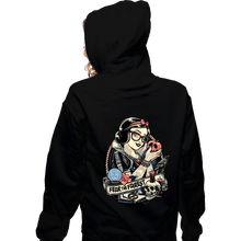 Load image into Gallery viewer, Daily_Deal_Shirts Zippered Hoodies, Unisex / Small / Black Rocker Snow White
