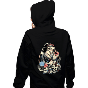 Daily_Deal_Shirts Zippered Hoodies, Unisex / Small / Black Rocker Snow White