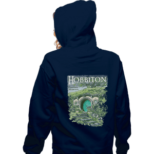 Shirts Zippered Hoodies, Unisex / Small / Navy Visit Hobbiton