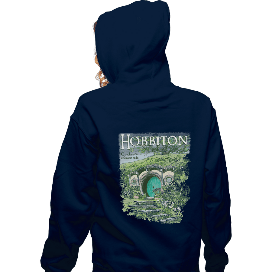 Shirts Zippered Hoodies, Unisex / Small / Navy Visit Hobbiton