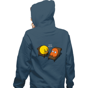 Shirts Zippered Hoodies, Unisex / Small / Indigo Blue Psych-Man