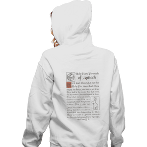 Shirts Pullover Hoodies, Unisex / Small / White Holy Hand Grenade Script