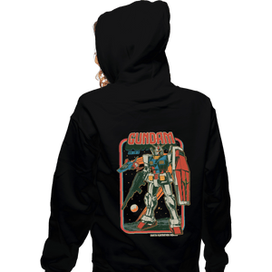 Shirts Zippered Hoodies, Unisex / Small / Black Retro RX-78-2