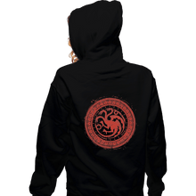 Load image into Gallery viewer, Shirts Zippered Hoodies, Unisex / Small / Black Seal Of Dragons
