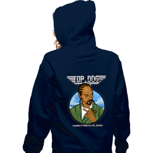 Daily_Deal_Shirts Zippered Hoodies, Unisex / Small / Navy Top Dogg