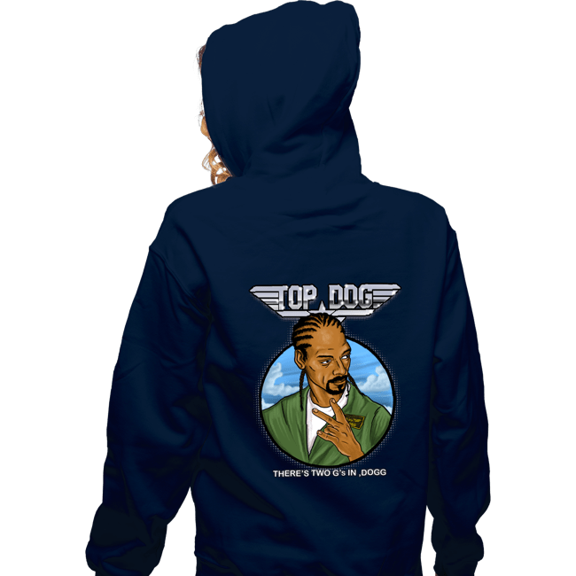 Daily_Deal_Shirts Zippered Hoodies, Unisex / Small / Navy Top Dogg
