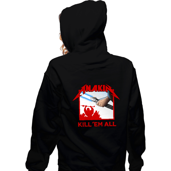 Secret_Shirts Zippered Hoodies, Unisex / Small / Black Anakin Metal