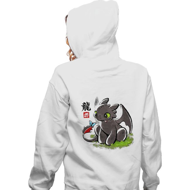 Shirts Zippered Hoodies, Unisex / Small / White Dragon Ink