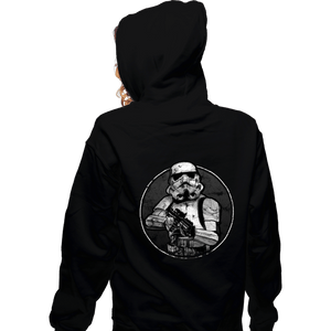 Shirts Zippered Hoodies, Unisex / Small / Black Retro Trooper