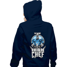 Load image into Gallery viewer, Daily_Deal_Shirts Zippered Hoodies, Unisex / Small / Navy The Iron Chef
