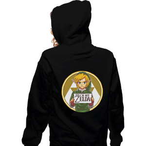 Shirts Zippered Hoodies, Unisex / Small / Black Dude, I'm Not Zelda