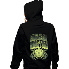 Load image into Gallery viewer, Daily_Deal_Shirts Zippered Hoodies, Unisex / Small / Black I&#39;m The Dungeon Master
