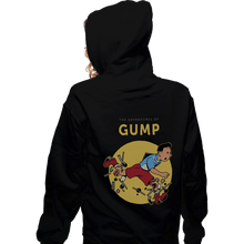 Load image into Gallery viewer, Daily_Deal_Shirts Zippered Hoodies, Unisex / Small / Black The Adventures Of Gump
