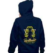 Load image into Gallery viewer, Shirts Zippered Hoodies, Unisex / Small / Navy Retro Earthbender
